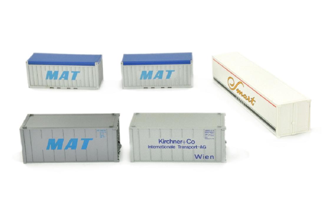 Konvolut 5 Liliput-Container (1 of 1)