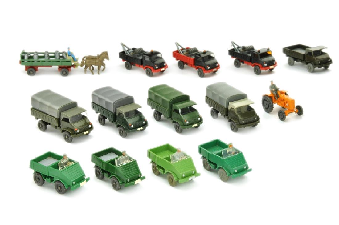 Konvolut 14 Modelle der 60er/70er J. (nur bemalt) (1 of 1)