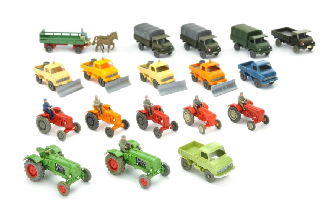 Konvolut 18 Modelle der 60er/70er J. (nur bemalt) (1 of 1)