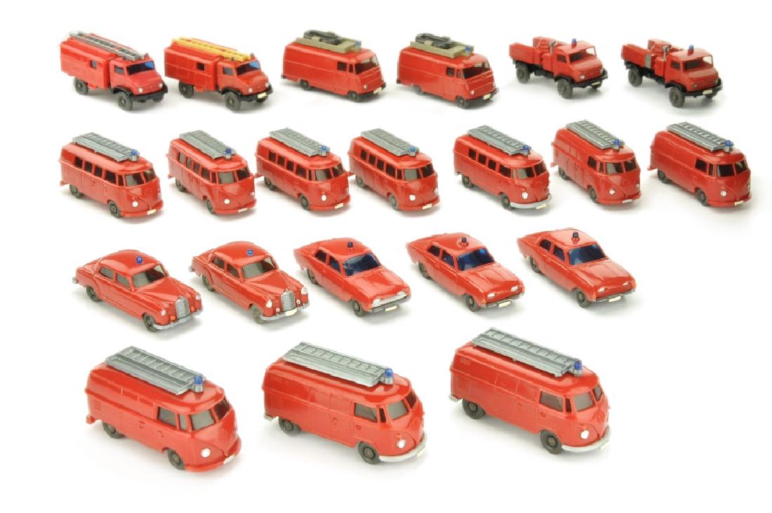 Konvolut 21 Feuerwehren (nur bemalt) (1 of 1)