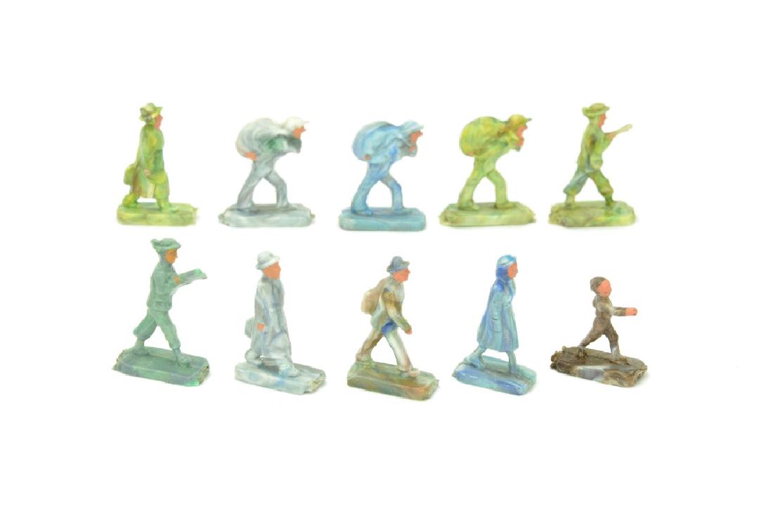 Konvolut 10 einzelne Figuren (Form B, gehend) (1 of 1)