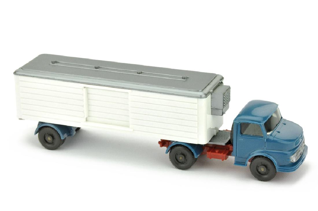 Kuehlsattelzug MB 1413 ohne Luefter, azurblau (1 of 1)