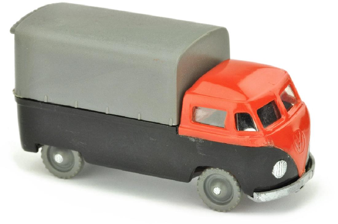 SIKU - (V 15) VW Pritschenwagen, rot/schwarz (1 of 2)