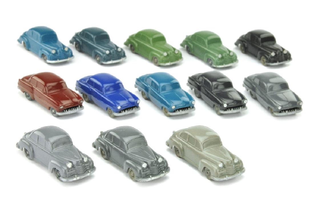 Konvolut 13 unverglaste Opel-PKW (1 of 1)