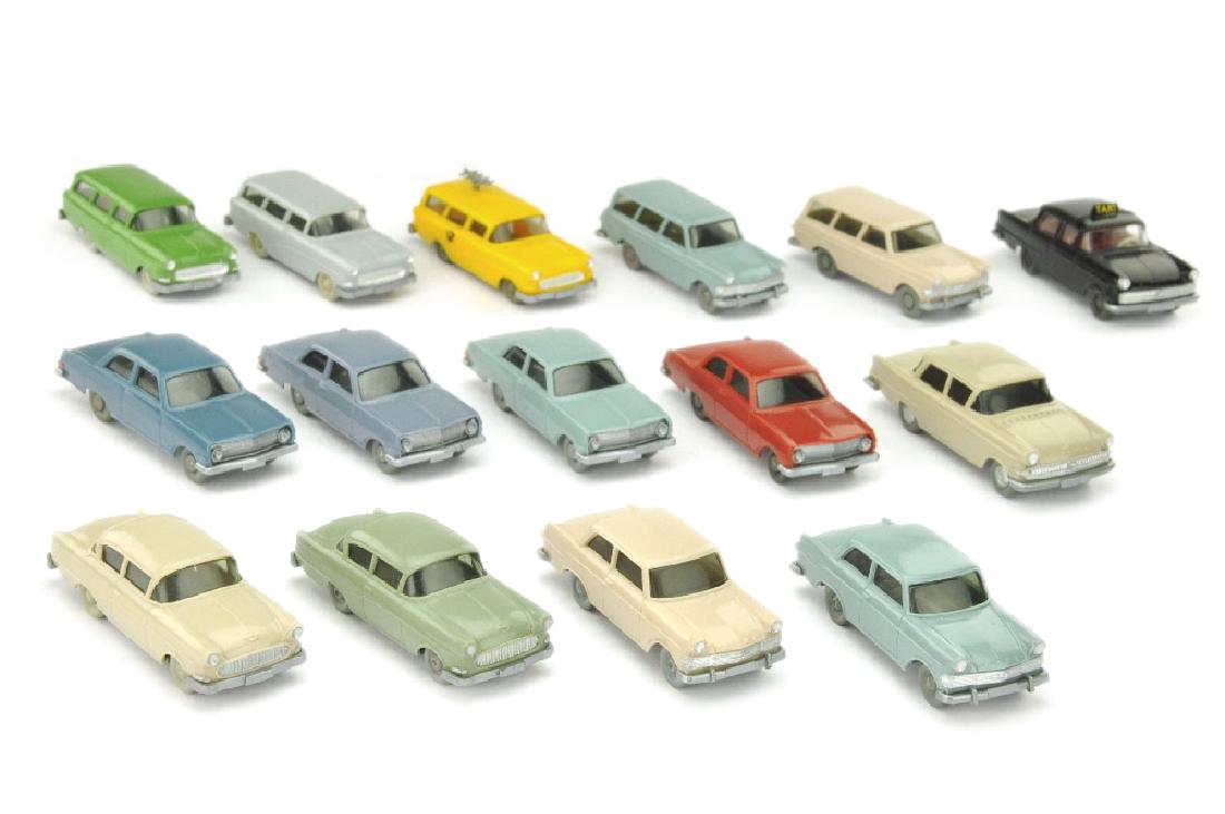 Konvolut 15 Opel-PKW der 60er Jahre (1 of 1)