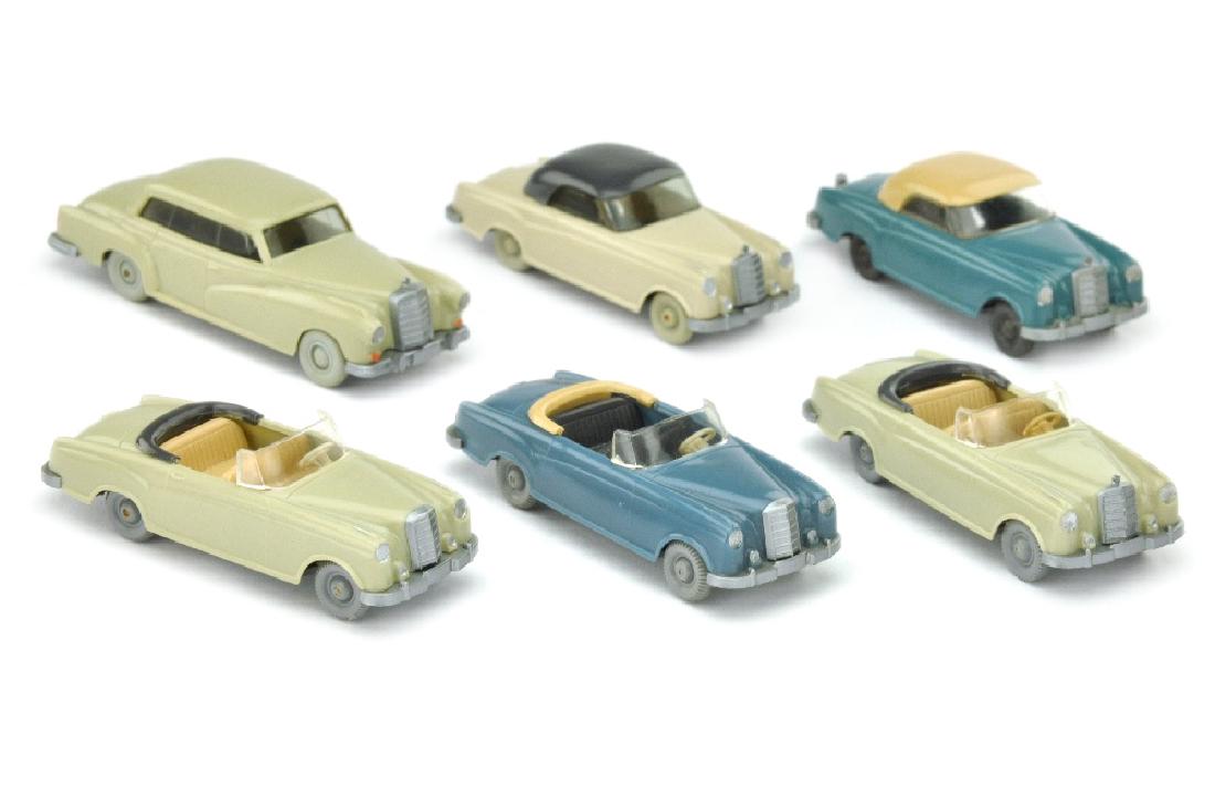 Konvolut 6 Mercedes-PKW der 60er Jahre (1 of 1)