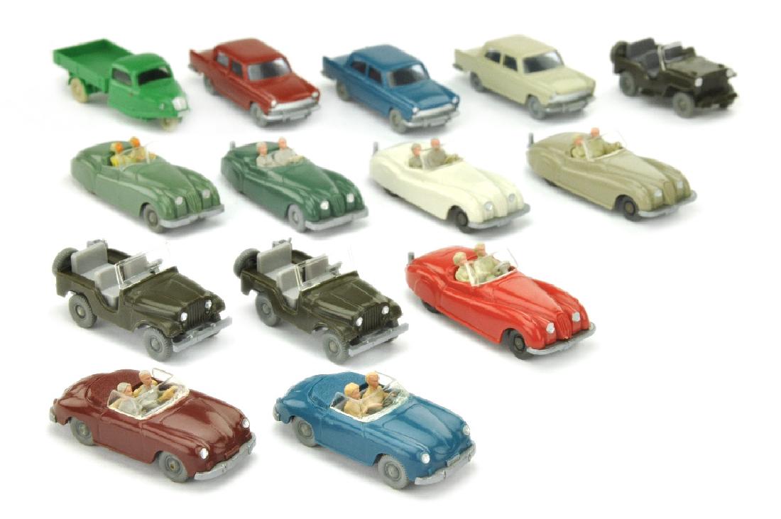 Konvolut 14 PKW der 60er Jahre (1 of 1)