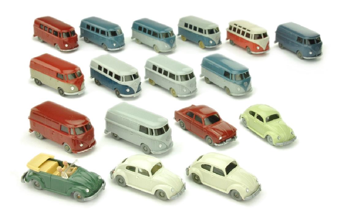 Konvolut 17 VW-PKW der 60er Jahre (1 of 1)