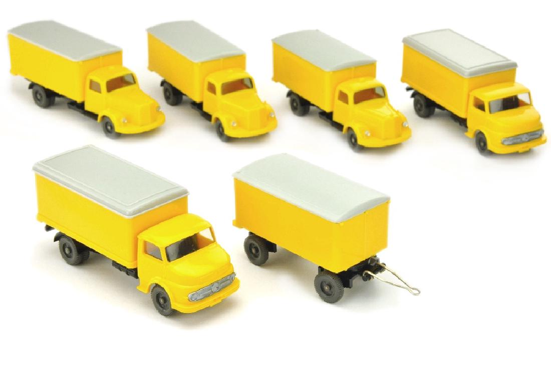 Konvolut 5+1 Post-LKW der 60er Jahre (1 of 1)