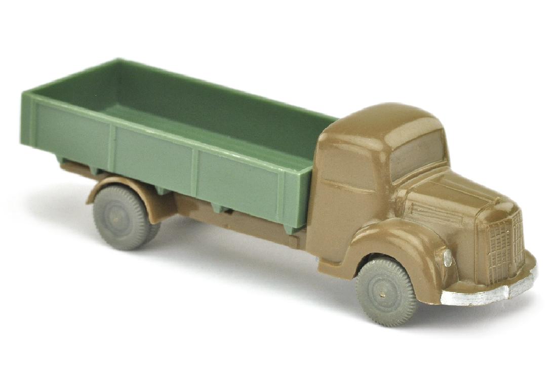 MB 3500 Pritsche, blassbraun/dunkelresedagruen (1 of 1)