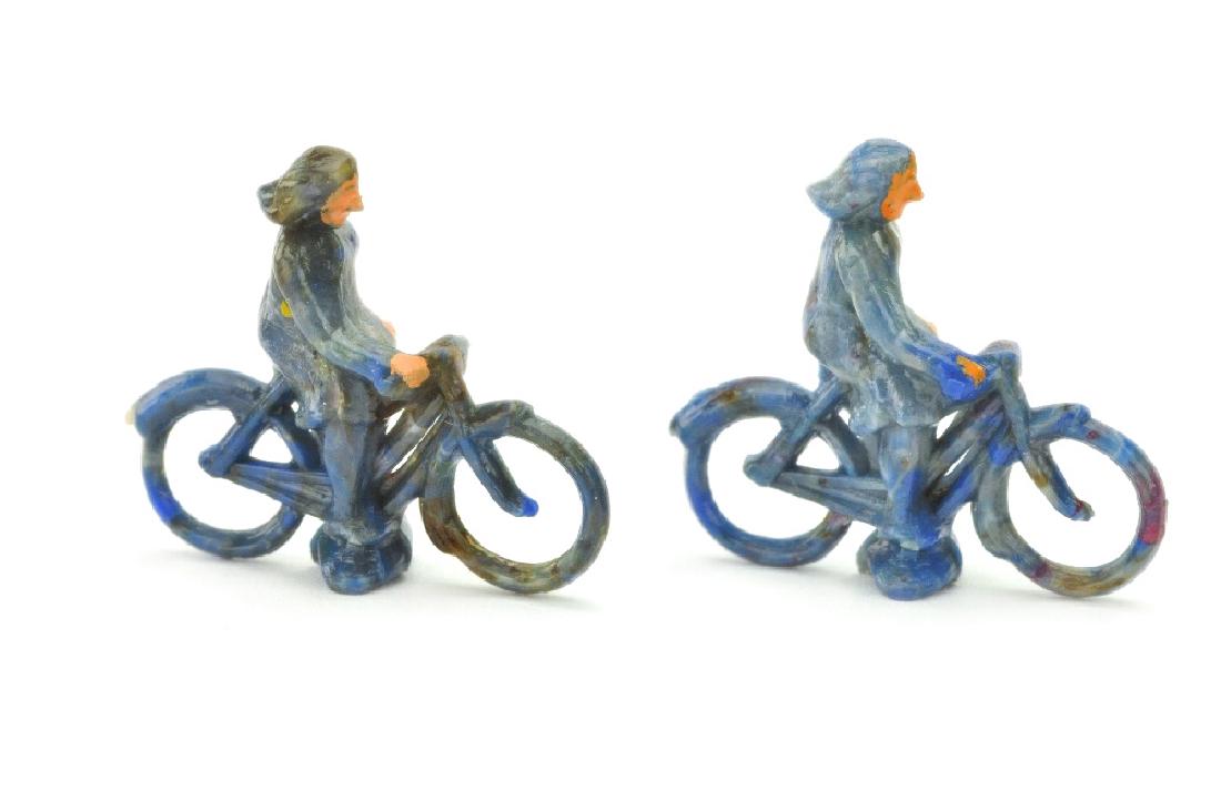 Konvolut 2 weibliche Radfahrer (misch-blau) (1 of 1)