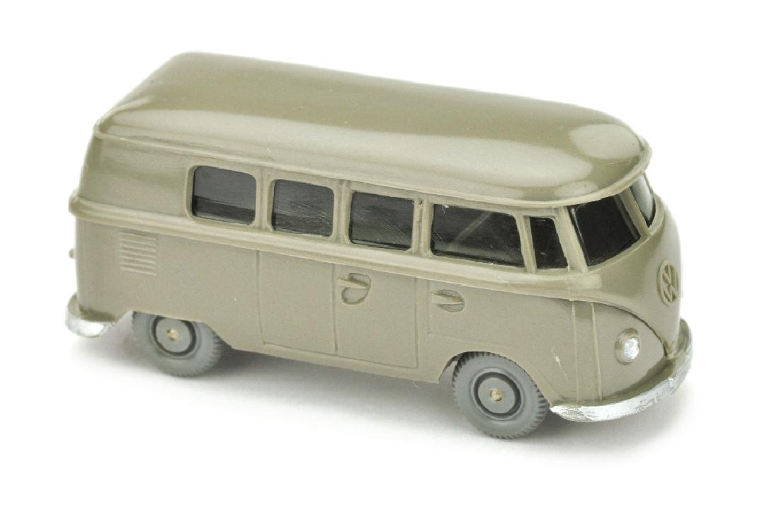 VW T1 Bus (alt), betongrau: 323/1K, neuwertig (Wiking Verglaster PKW)