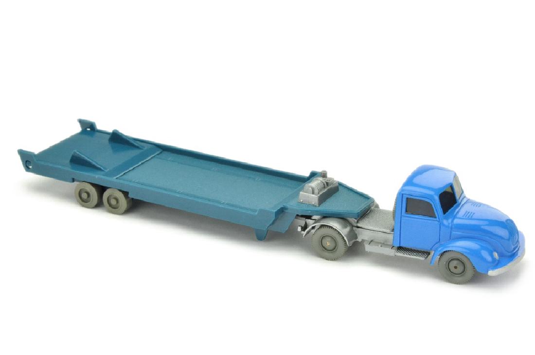 Tieflader (neu) Magirus, himmelblau/silbern (1 of 1)
