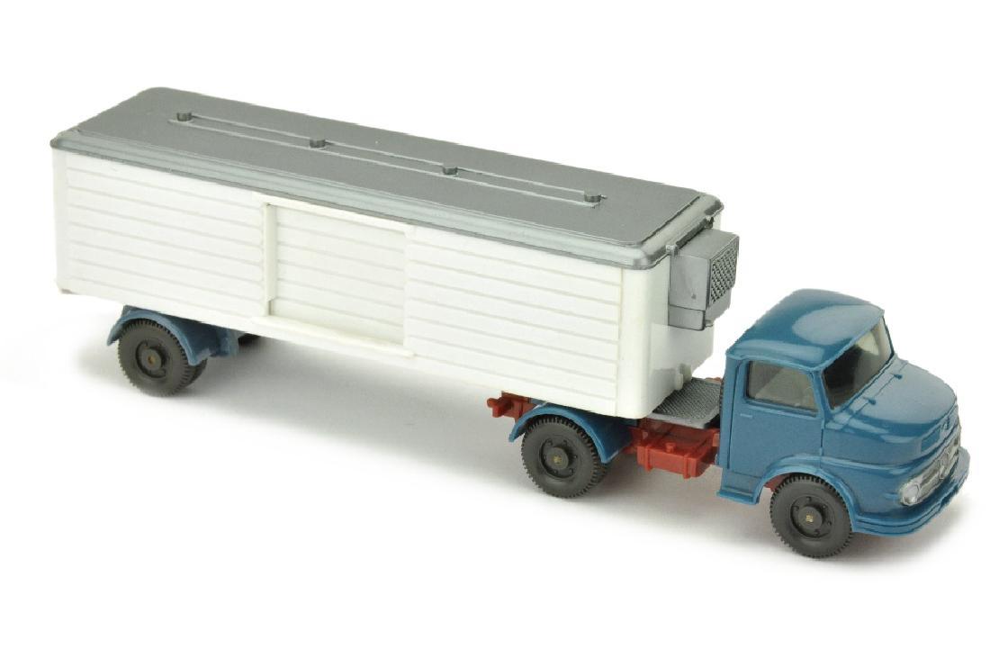 Kuehlsattelzug MB 1413 ohne Luefter, azurblau (1 of 1)