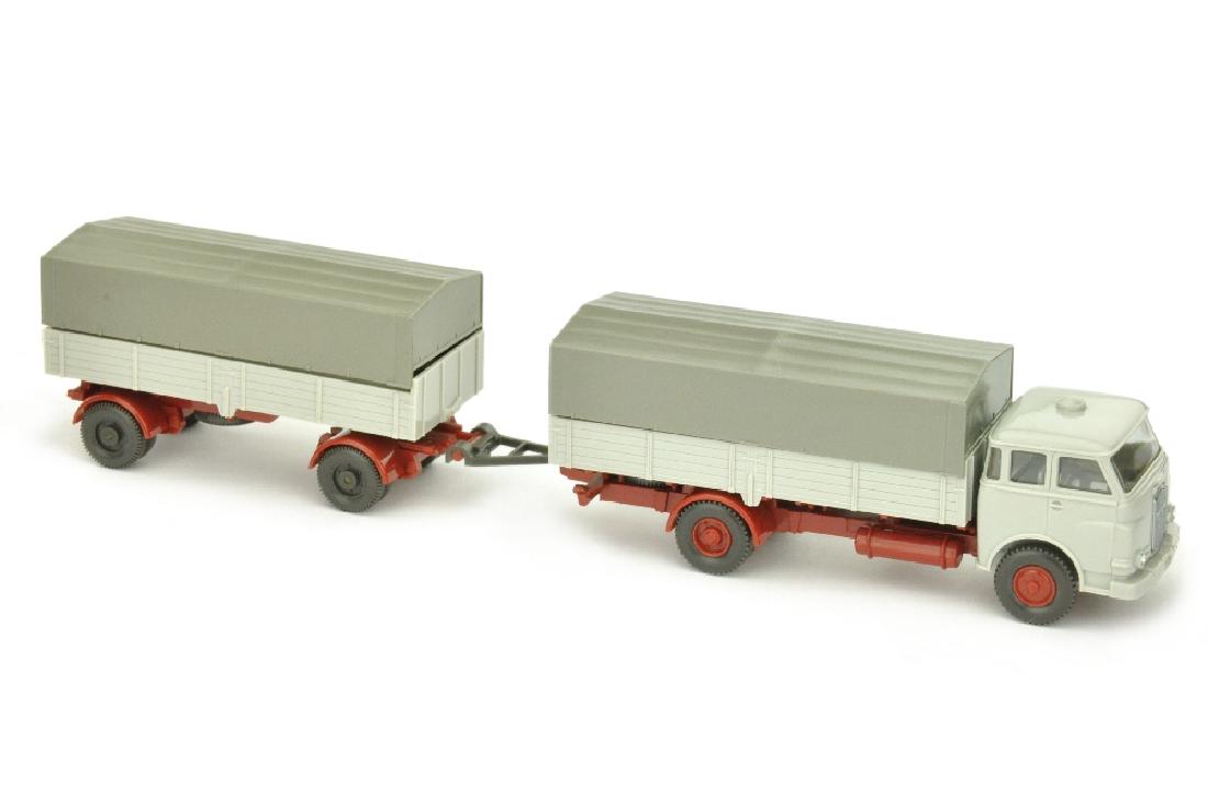 MAN 10.230 mit Anhaenger, achatgrau/weinrot (1 of 1)