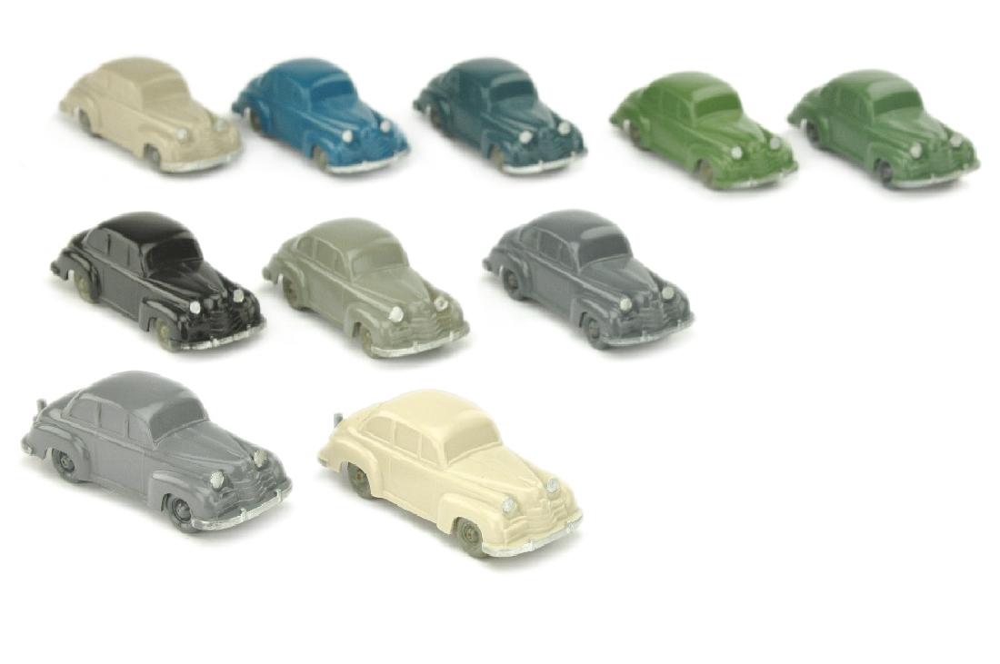 Konvolut 10 unverglaste Opel Olympia (Typ 2) (1 of 1)