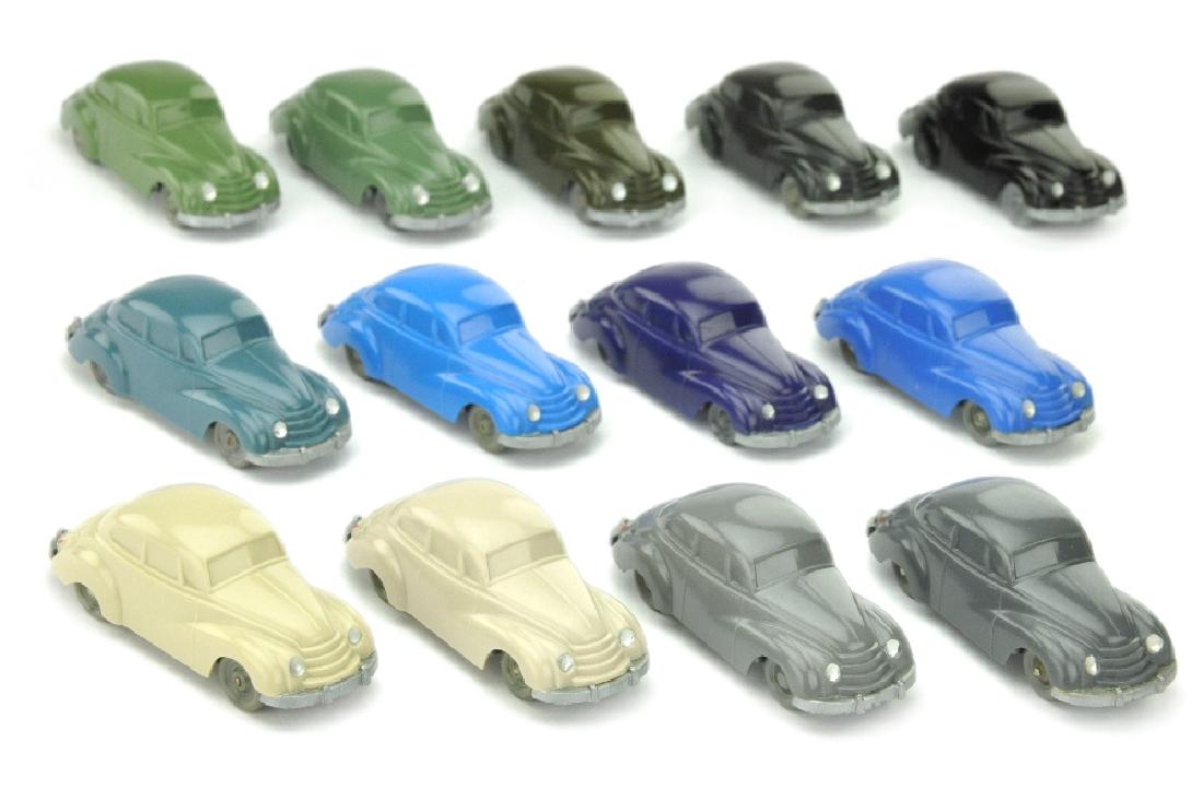 Konvolut 13 unverglaste DKW Limousinen (1 of 1)