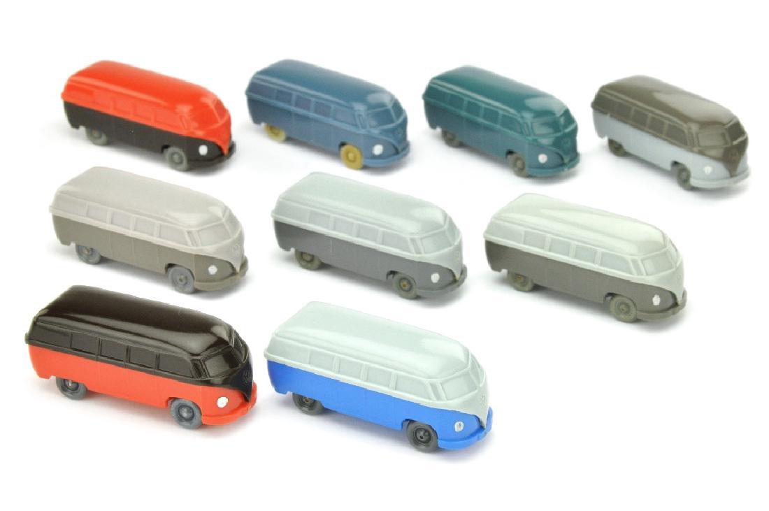 Konvolut 9 unverglaste VW Busse (Typ 3) (1 of 1)