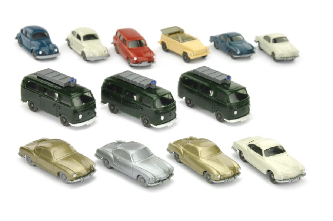 Konvolut 13 VW-PKW der 60er/70er Jahre (1 of 1)