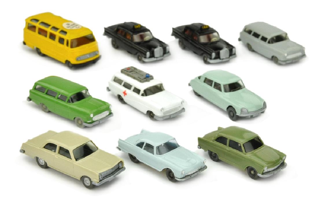 Konvolut 10 PKW der 60er/70er Jahre (1 of 1)