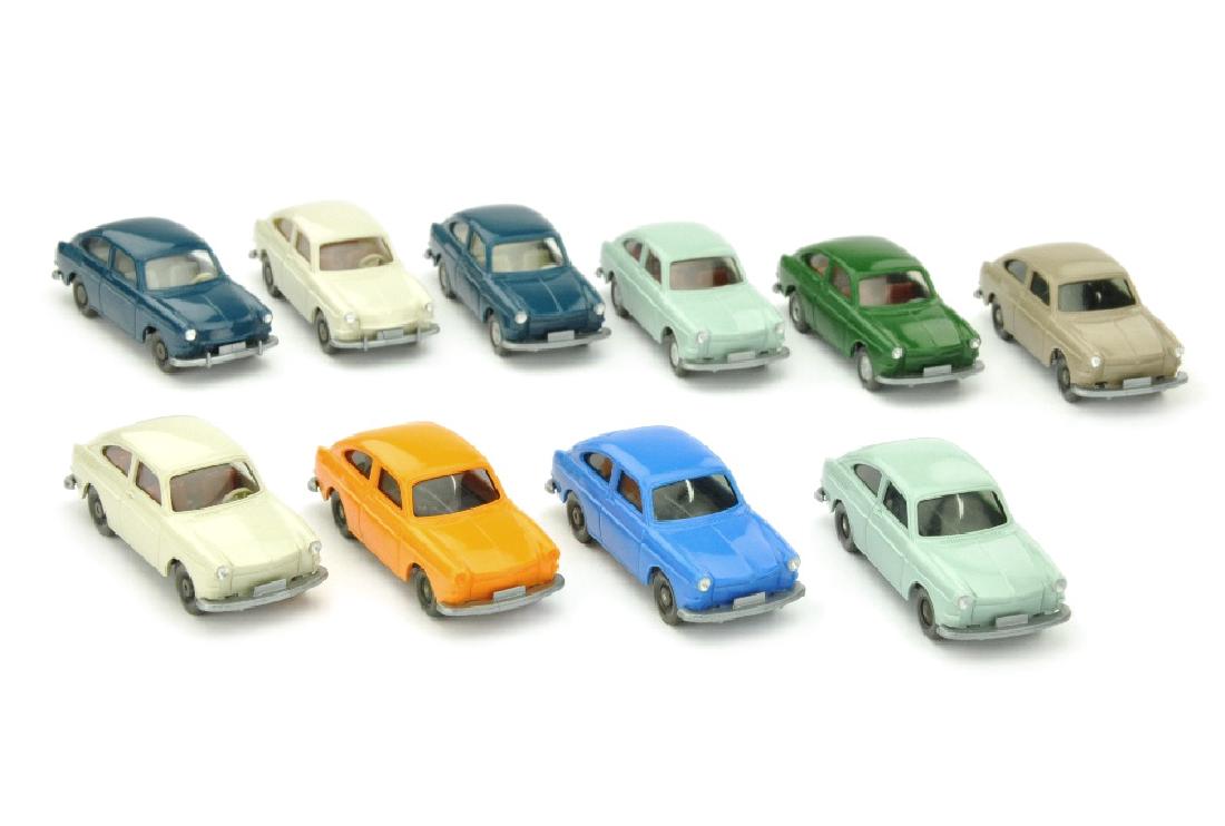 Konvolut 10 VW 1600 Fliessheck der 60er/70er J. (1 of 1)