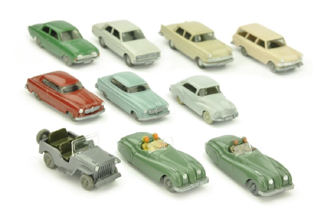 Konvolut 10 PKW der 60er Jahre (1 of 1)
