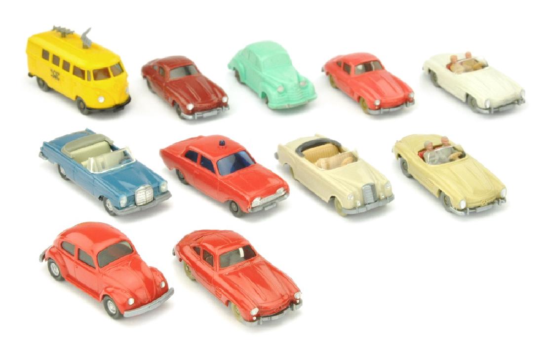Konvolut 11 PKW der 60er/70er Jahre (1 of 1)
