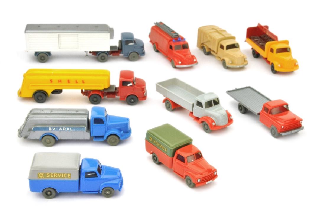 Konvolut 10 LKW der 60er Jahre (1 of 1)