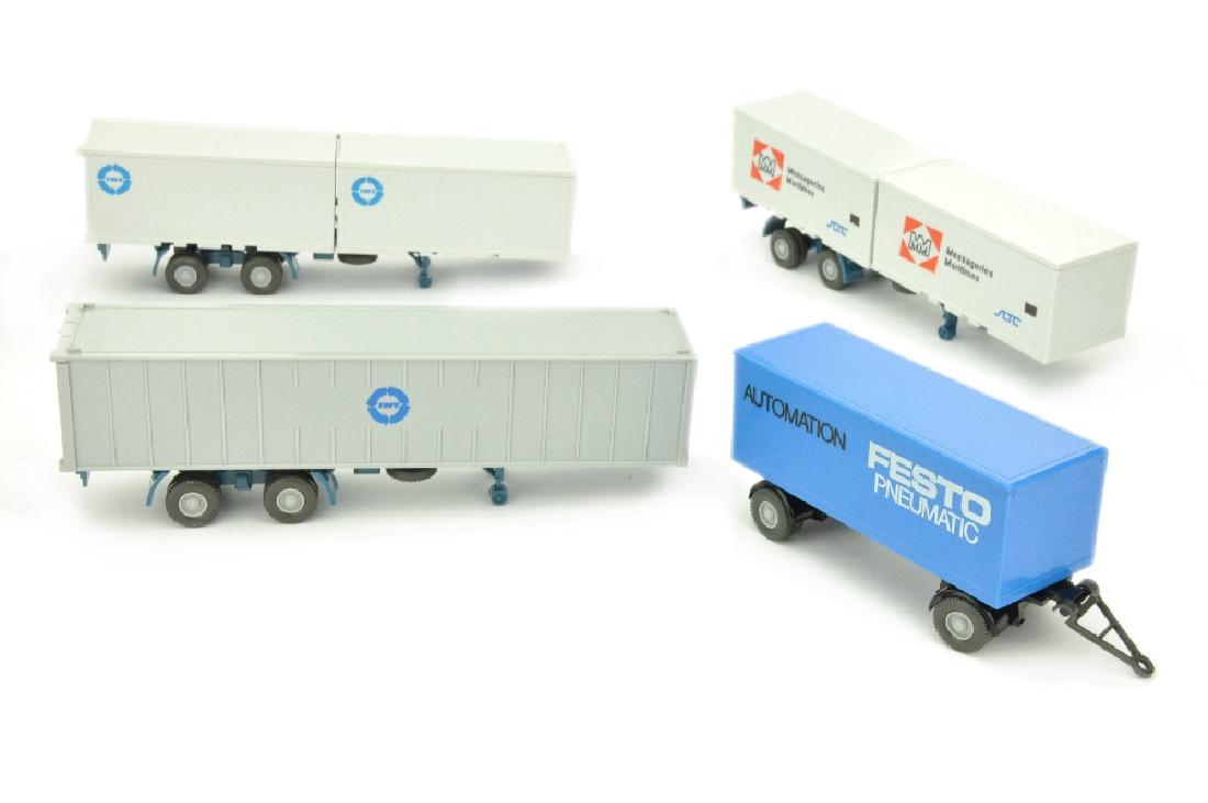 Konvolut 4 Werbemodell-Auflieger und -Anhaenger (1 of 1)