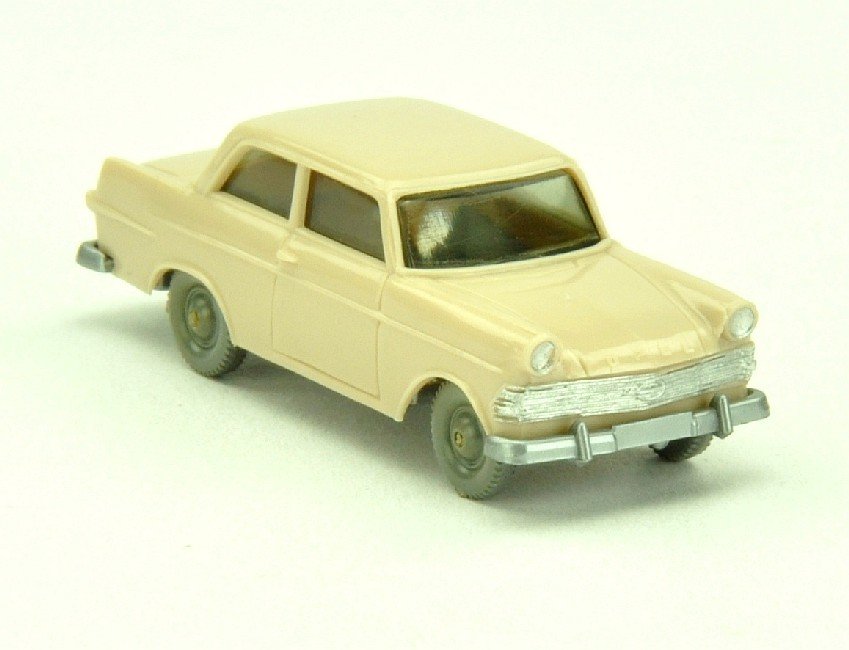 Opel Rekord P2, rotelfenbein: 344/1A, neuwertig (Wiking Verglaster PKW)