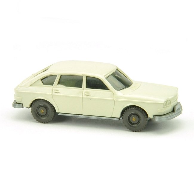 VW 411, perlweiß (Version /6): 310/6, dem Wiking-Handbuch unbekannte Version mit Karosserie wie bei 310/5C, neuwertig (Verglaster PKW)
