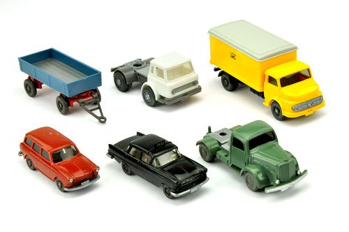 Konvolut 6 Modelle der 60er/70er Jahre