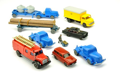 Konvolut 8+1 Modelle der 50er/70er Jahre