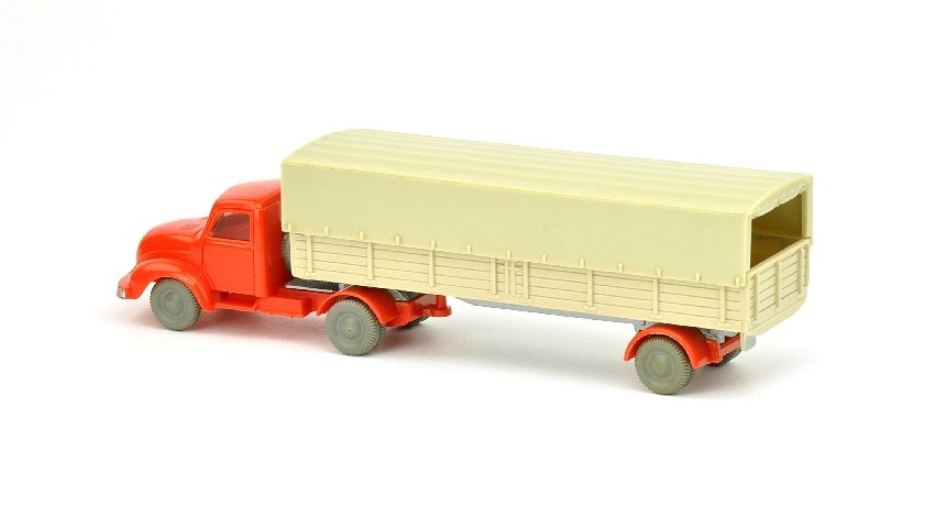 Pr.-Sattelzug Magirus, orangerot/hellgelbgrau - 2