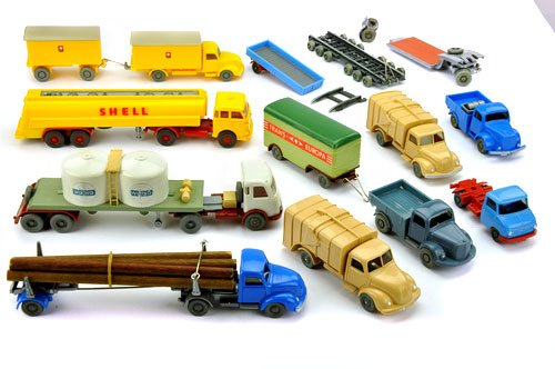 Konvolut 11 LKW der 60er Jahre