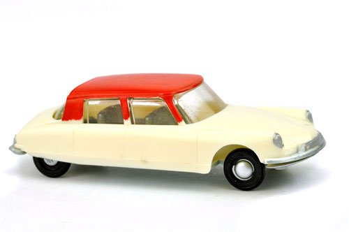 V 76- Citroen DS 19, perlweiß/rot