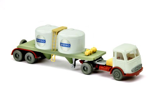 Chemikalien-Tankzug Pullman Wiking: 751/1B, sehr gut bis neuwertig (Wiking Verglaster LKW)