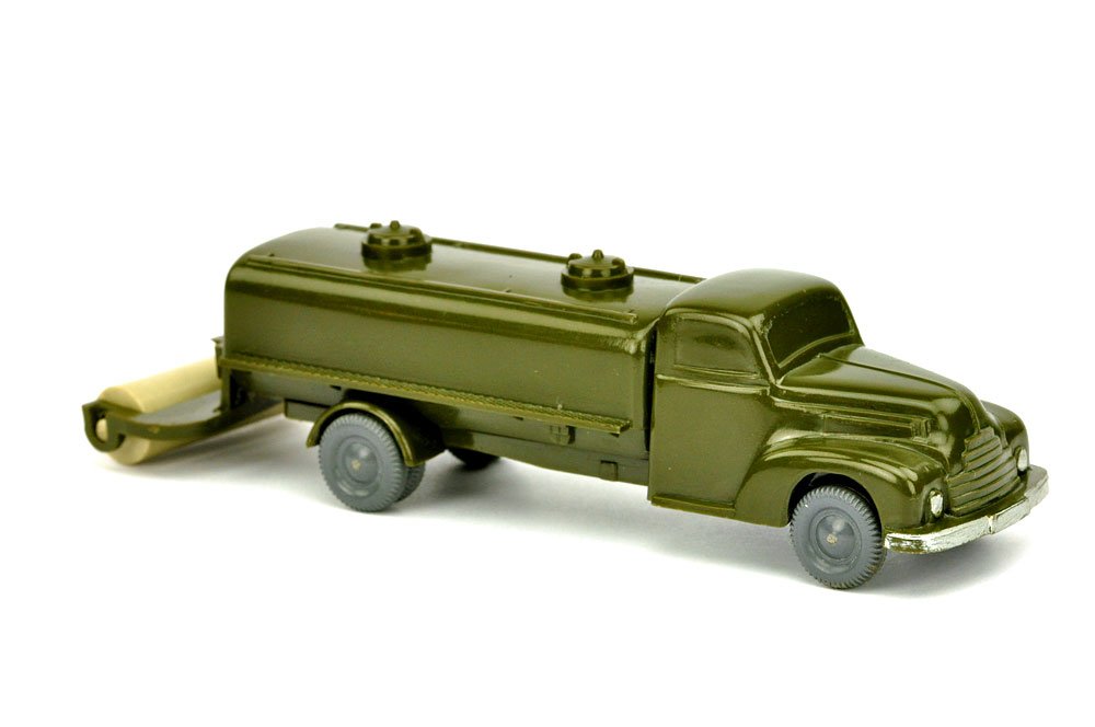 Sprengwagen Ford, olivgrün: 218/1C, sehr gut (Wiking Unverglaster Rollachser)