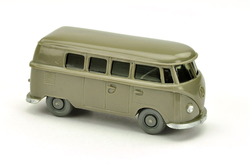 VW T1 Bus (alt), betongrau: 323/1K, neuwertig (Wiking Verglaster PKW)