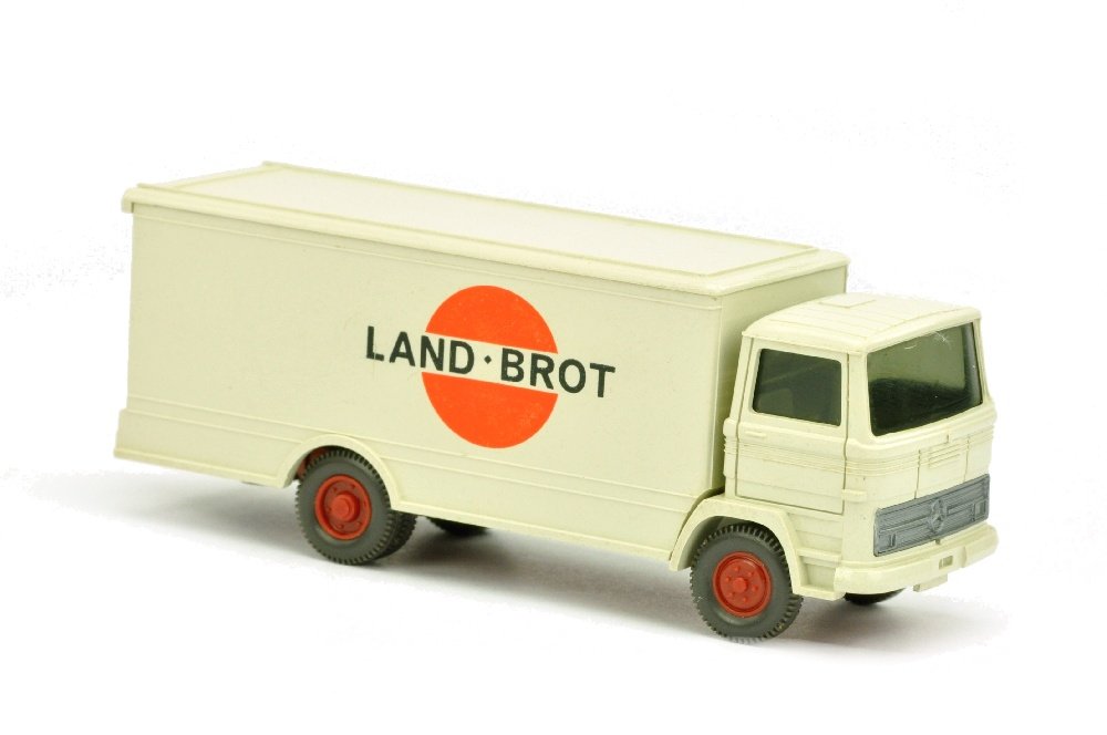 MB 1317 Land Brot, perlweiß: 676/1B, gut bis sehr gut (Wiking Verglaster LKW)