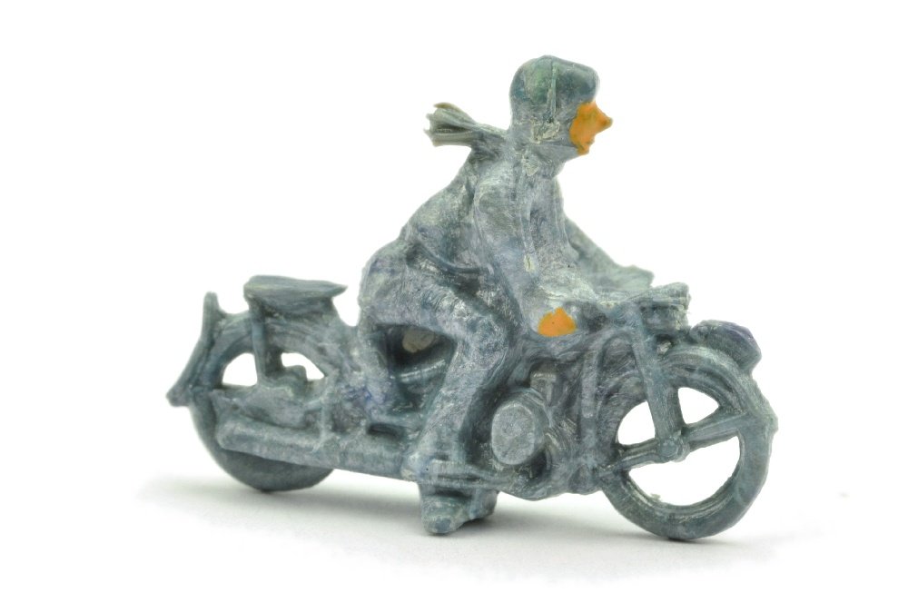 Motorradfahrer, misch-blausilbern: 1201/1R, neuwertig (Wiking Zubehoer)