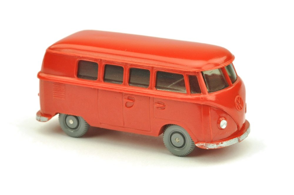 VW T1 Bus (alt), rot: 323&1E, neuwertig (Wiking Verglaster PKW)
