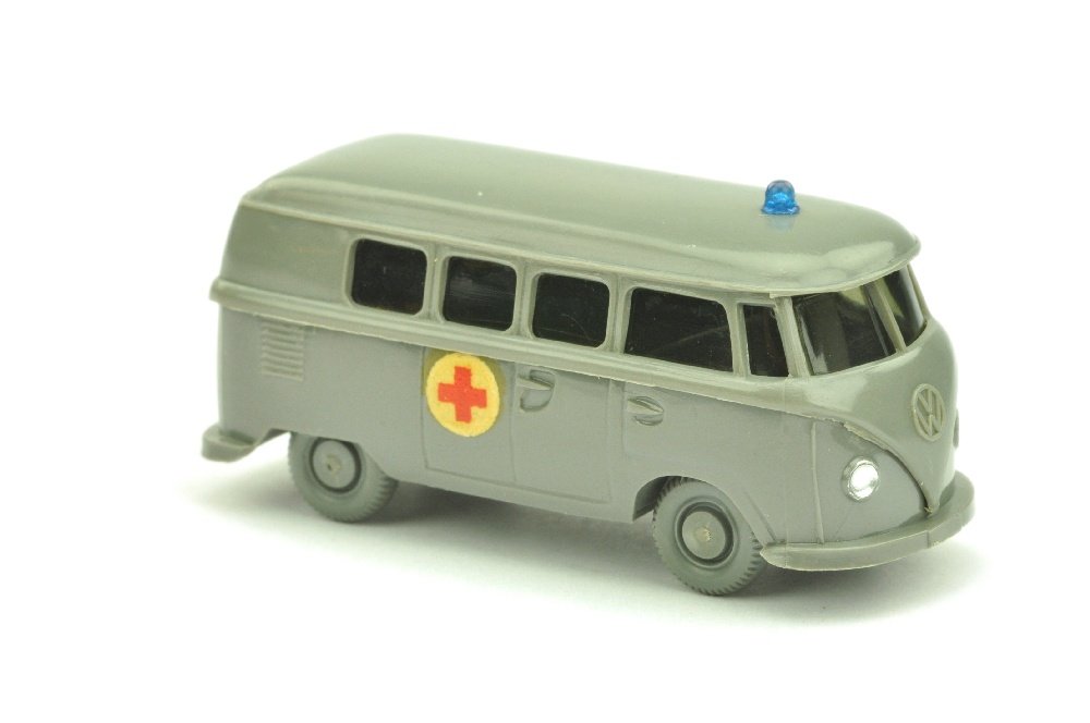 VW T1 Bus Rotkreuz, betongrau (Abziehbild): 1034/1C, Abziehbilder 100%, sehr gut bis neuwertig (Wiking Verglaster LKW)