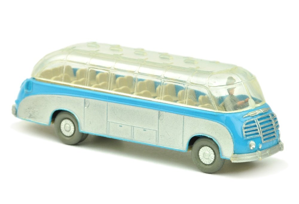 Setra-Bus, dunkeladriablau: 1166/1C, sehr gut (Wiking Verglaster LKW)