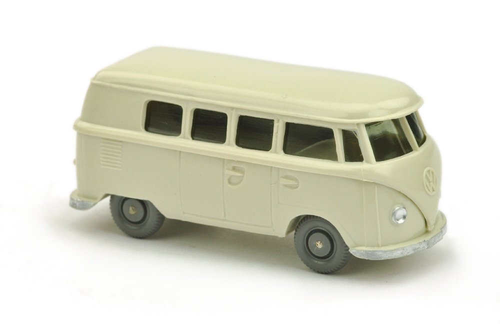 VW T1 Bus (alt), perlweiss: 323/1Z, sehr gut (Wiking Verglaster PKW)