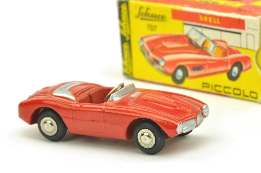 Schuco Piccolo - (707) BMW 307 (im Ork): rot lackiert, unbespielt und neuwertig im guten bis sehr guten Ork (ohne Sammelblatt)