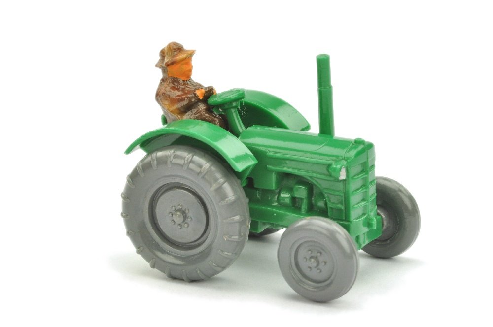 Trecker (Typ 2), gruen: 489/1E, neuwertig (Wiking Unverglaster Rollachser)