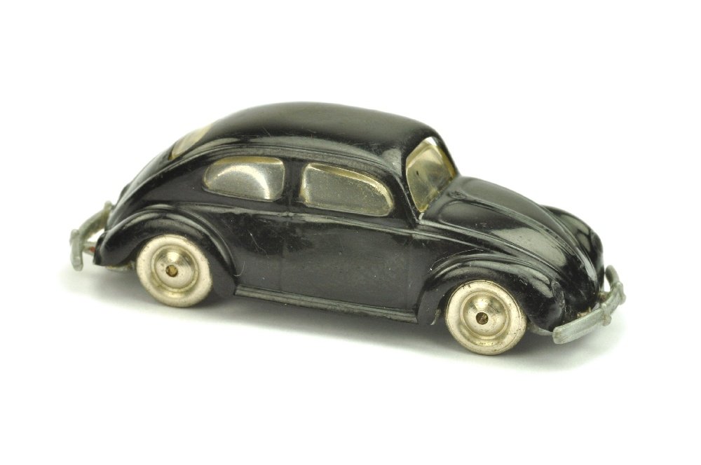Lego- VW Kaefer Langversion, schwarz: durchgefaerbter Kunststoff, Chassisversion ohne Stift, sehr gut