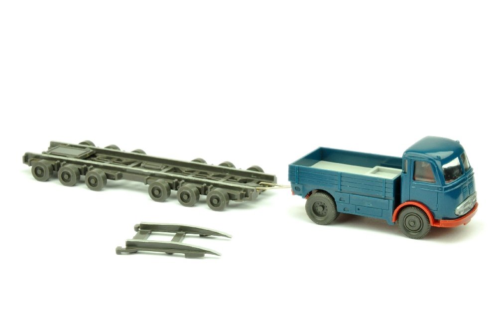 Strassenroller Pullman, ozeanblau: 918/2, sehr gut bis neuwertig (Wiking Verglaster LKW)