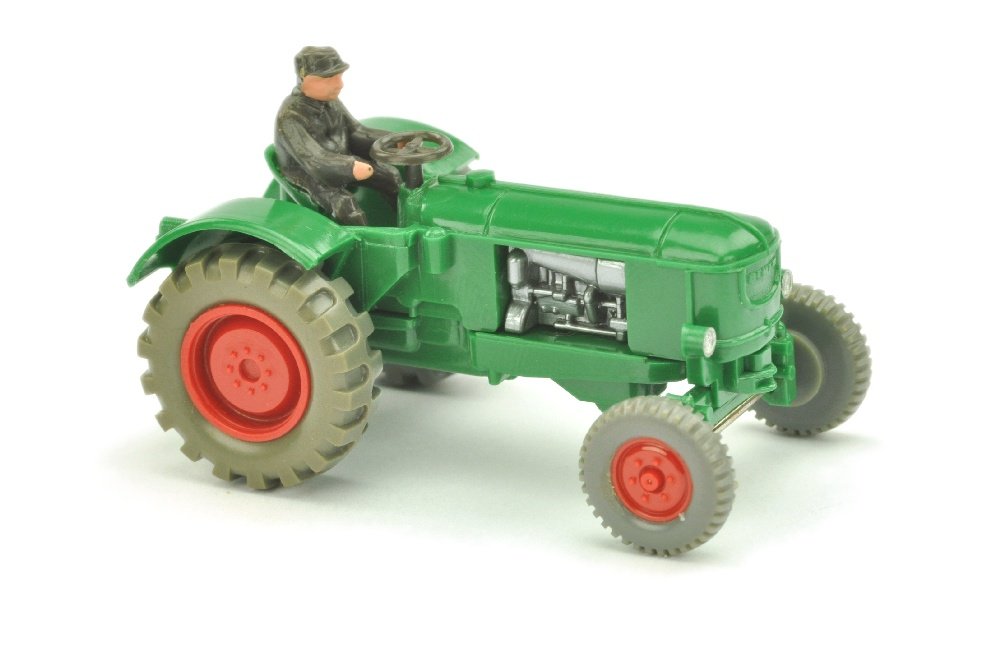 Deutz-Schlepper, gruen: 492/3A, neuwertig (Wiking Verglaster LKW)